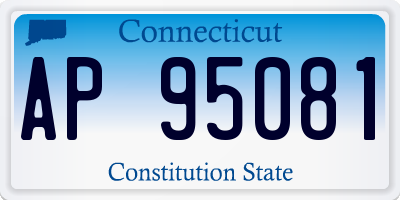 CT license plate AP95081