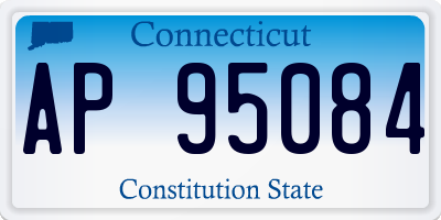 CT license plate AP95084