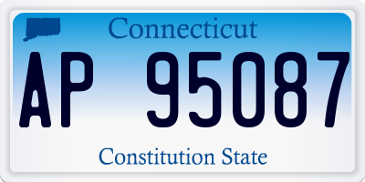 CT license plate AP95087