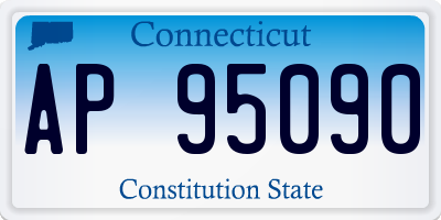 CT license plate AP95090