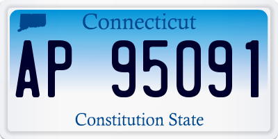 CT license plate AP95091