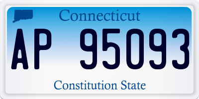 CT license plate AP95093
