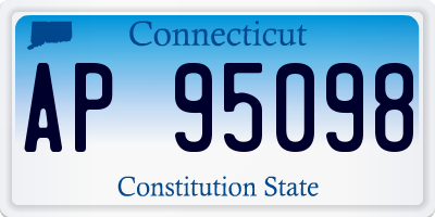 CT license plate AP95098