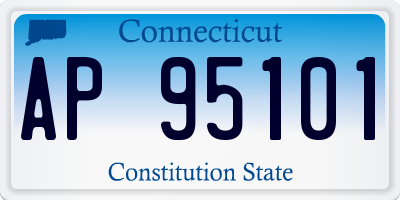 CT license plate AP95101