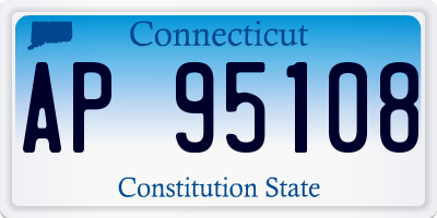 CT license plate AP95108