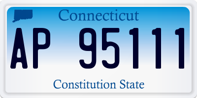 CT license plate AP95111