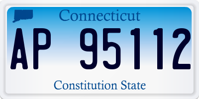 CT license plate AP95112