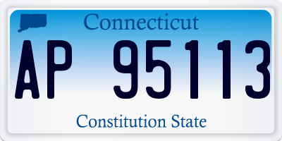 CT license plate AP95113