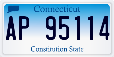 CT license plate AP95114