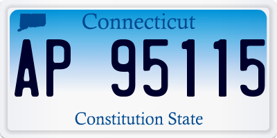 CT license plate AP95115