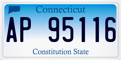 CT license plate AP95116