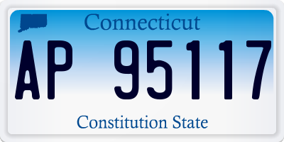 CT license plate AP95117