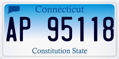 CT license plate AP95118