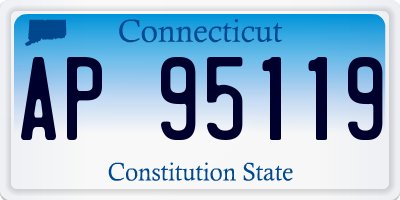 CT license plate AP95119