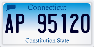 CT license plate AP95120