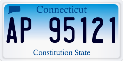 CT license plate AP95121