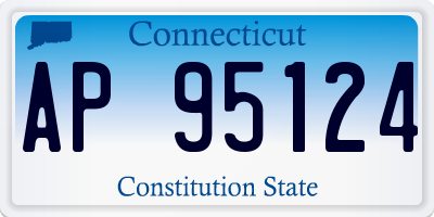 CT license plate AP95124