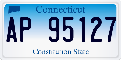 CT license plate AP95127