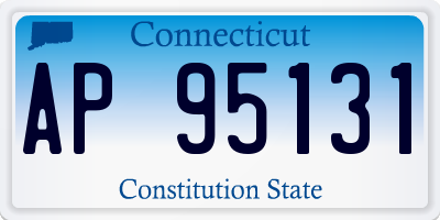 CT license plate AP95131