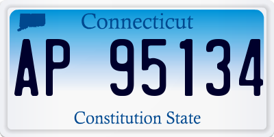 CT license plate AP95134