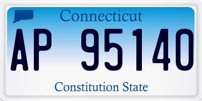 CT license plate AP95140