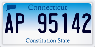 CT license plate AP95142