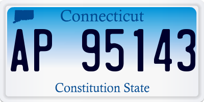 CT license plate AP95143