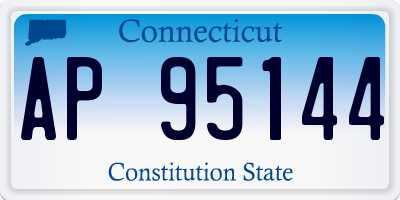 CT license plate AP95144