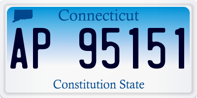 CT license plate AP95151