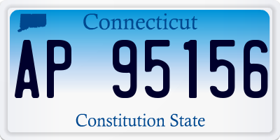 CT license plate AP95156