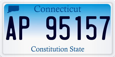 CT license plate AP95157