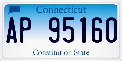 CT license plate AP95160