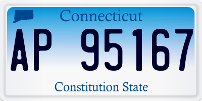 CT license plate AP95167