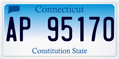 CT license plate AP95170