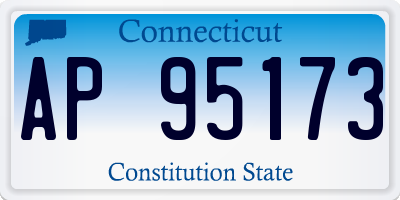 CT license plate AP95173