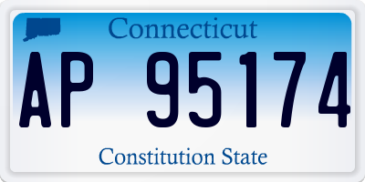 CT license plate AP95174