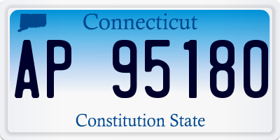 CT license plate AP95180