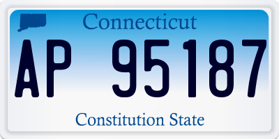 CT license plate AP95187