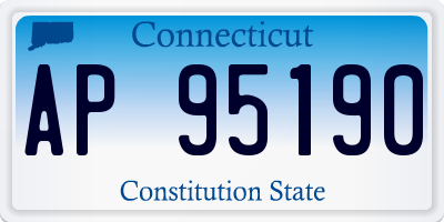 CT license plate AP95190