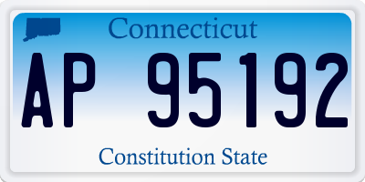 CT license plate AP95192