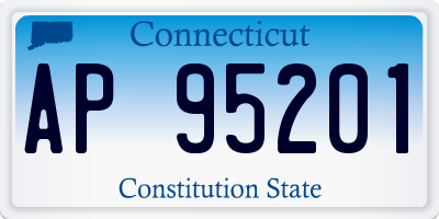 CT license plate AP95201