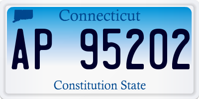 CT license plate AP95202