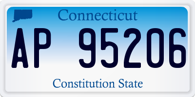 CT license plate AP95206