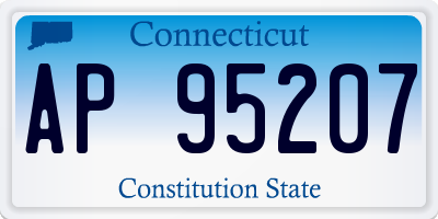 CT license plate AP95207