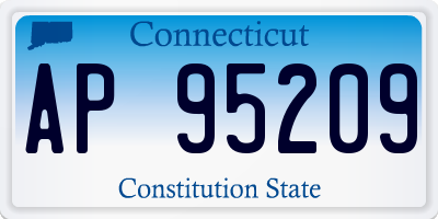 CT license plate AP95209