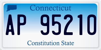 CT license plate AP95210