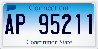 CT license plate AP95211