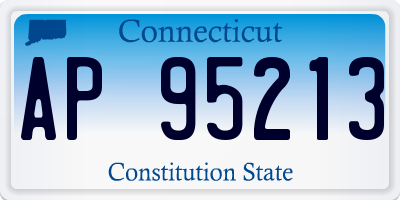 CT license plate AP95213