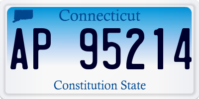 CT license plate AP95214