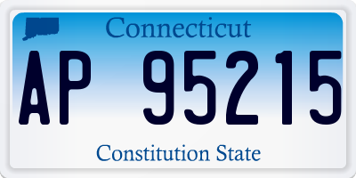 CT license plate AP95215